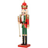 Dziadek do orzechów 61 cm król, drewniany żołnierzyk multikolor, figurka świąteczna