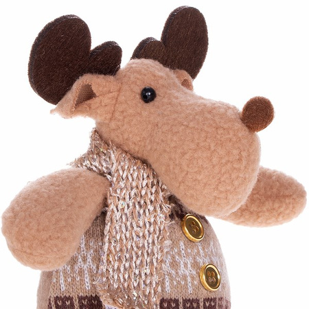 Renifer 16cm ozdoba świąteczna, krasnal świąteczny, gnom brązowy