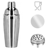 Zestaw barmański 5 elementów do drinków shaker 550 ml stal nierdzewna srebrny