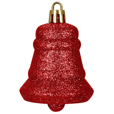 Bombki choinkowe, zestaw 100 szt. dekoracji do stroika nietłukące, czerwone