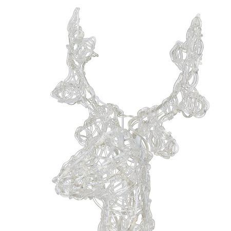 Renifer Led świąteczny 100 LED świetlna dekoracja biały ciepły