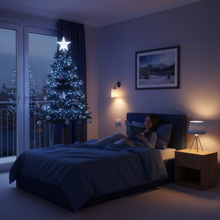 Choinka sztuczna na pniu jak żywa 150 cm świerk naturalny nowoczesny