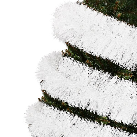 Łańcuch na choinkę 6m biały, girlanda choinkowa, średnica 15cm