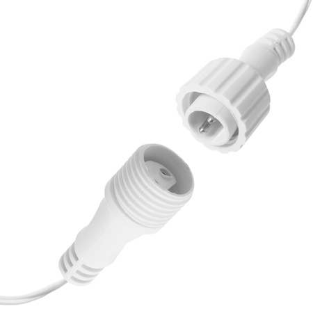 Kurtyna świetlna 500 led girlanda, lampki wewnętrzno-zewnętrzne sople niebieski z zimnym białym flash