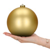Złote bombki choinkowe 15 cm 6 szt. zestaw ozdoby choinkowe matowe i geometryczne