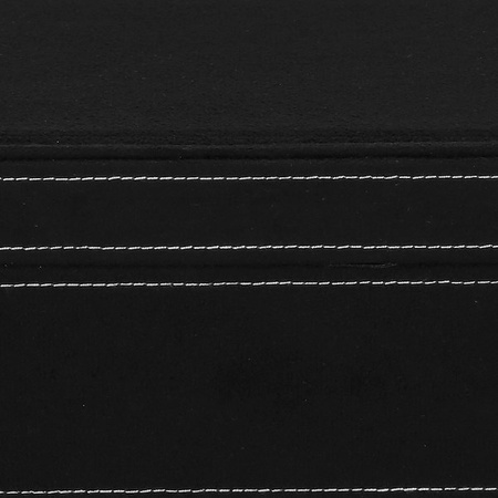 Kuferek, szkatułka na biżuterię 26x26x9 cm czarny, welurowy organizer z przegródkami