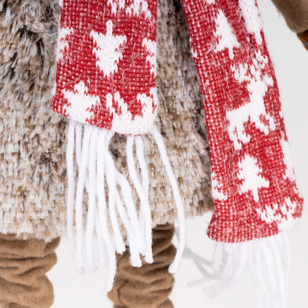 Świąteczny renifer figurka 54-70 cm z teleskopowymi nóżkami ozdoba pod choinkę