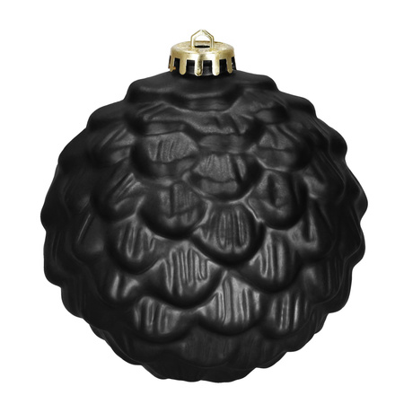 Bombki choinkowe, zestaw 37 szt. dekoracji do stroika, nietłukące złoto-czarne
