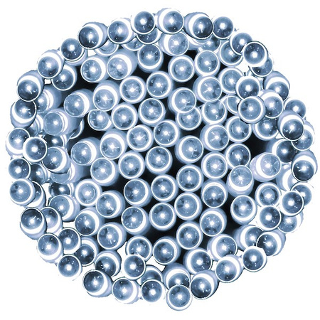 Lampki choinkowe 100 Led na baterie biały zimny z pilotem