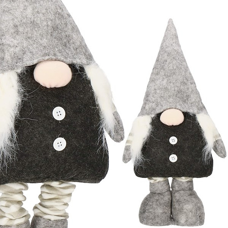 Pani skrzat 45-73cm ozdoba świąteczna, krasnal świąteczny, gnom na teleskopowych nóżkach