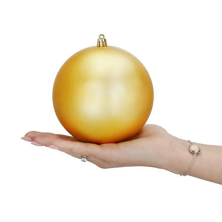 Bombki choinkowe 4 szt. ozdoby świąteczne zawieszki 12 cm złote