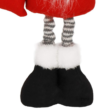 Para skrzatów świątecznych 40 cm krasnale, gnomy czerwono-szare