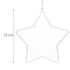 Bombki akrylowe 12cm gwiazda plastikowa decoupage zestaw 4 szt.