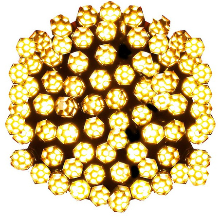 Lampki choinkowe biały ciepły 120 Led z programatorem na baterie