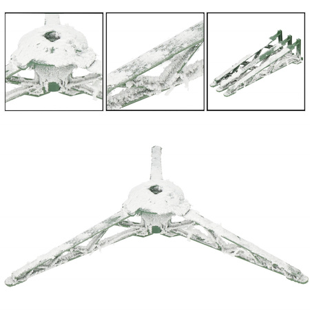 Choinka sztuczna 220 cm świerk kaukaski ośnieżony jak żywy