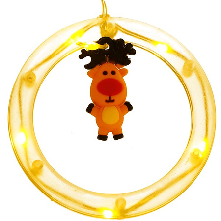 Kurtyna świetlna 110 led girlanda, lampki bombki z figurkami biały ciepły na USB