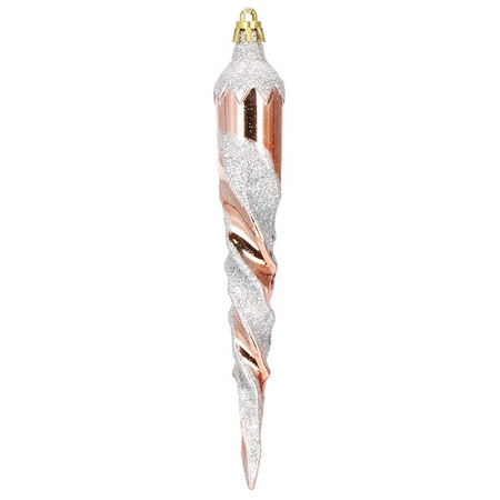Bombki choinkowe 152 szt. ozdoby świąteczne rose gold