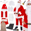 Strój św. Mikołaja zestaw 11 elementowy przebranie świąteczne