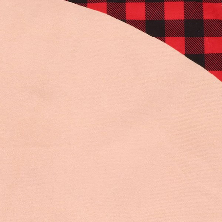 Dywanik pod choinkę 91 cm czerwony z samochodem, mata na prezenty merry christmas