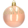 Bombki choinkowe 30 szt. ozdoby świąteczne zestaw 6cm rose gold