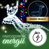 Renifer Led 90 cm świąteczny, świetlna dekoracja do ogrodu biały zimny
