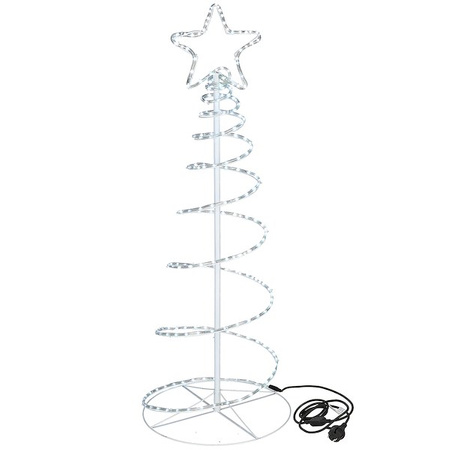 Choinka na zewnątrz 192 Led zimny biały 8m wąż świetlny IP44