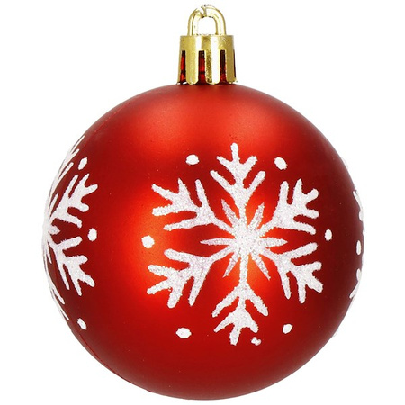 Bombki choinkowe 42 szt. ozdoby świąteczne zestaw złote, czerwone