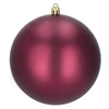 Bombki choinkowe 6 szt. ozdoby świąteczne zestaw 9,5 cm bordowe