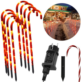 Laski cukrowe 8 szt. oświetlenie Led dekoracje świąteczne