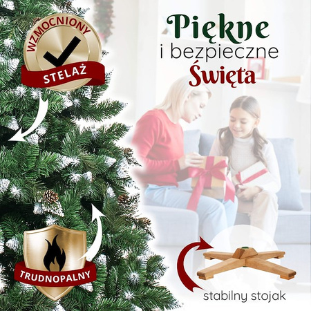 Choinka sztuczna, ośnieżona 150 cm Premium Royal Trees świąteczne drzewko, sosna diamentowa
