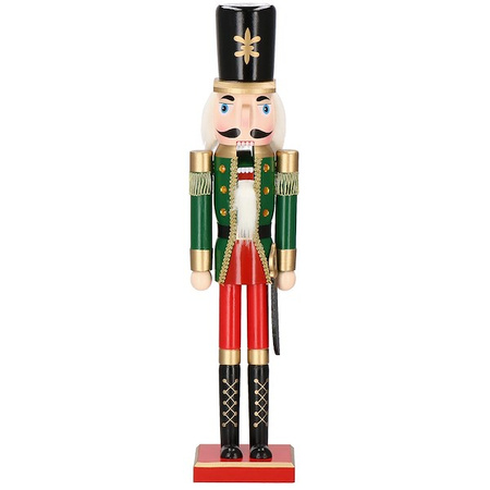 Dziadek do orzechów 60 cm drewniany żołnierzyk multikolor, figurka świąteczna