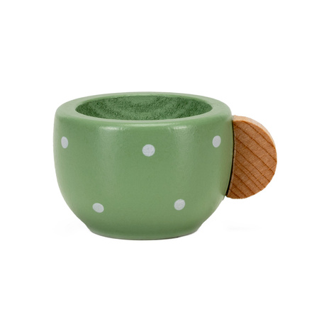 Zestaw śniadaniowy z drewna dla dzieci 14 el. zabawka, kuchenne akcesoria do herbaty