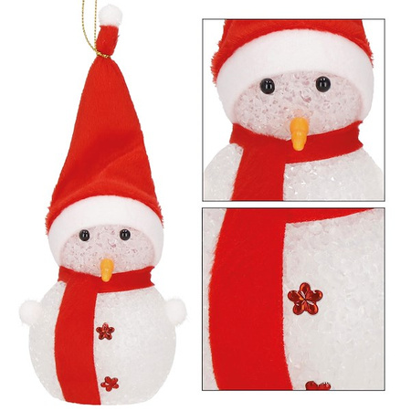 Zawieszka choinkowa bałwanek świecąca ozdoba na baterie na choinkę