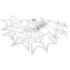 Kurtyna świetlna 138 led girlanda gwiazdki, lampki wewnętrzno-zewnętrzne sople zimny biały
