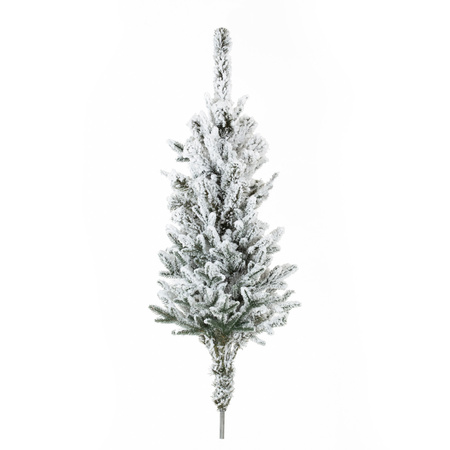 Choinka sztuczna jak żywa 250 cm świerk ośnieżony jak nowoczesny, ze stojakiem