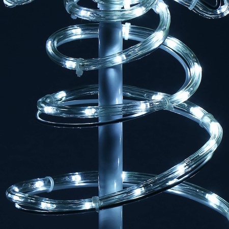 Choinka na zewnątrz 192 Led zimny biały 8m wąż świetlny IP44