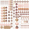 Bombki choinkowe 152 szt. ozdoby świąteczne rose gold