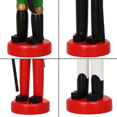 Zawieszka choinkowa 4 szt. dziadek do orzechów 13,5 cm świąteczna ozdoba multikolor