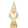 Skrzat 50cm ozdoba świąteczna, stojący krasnal świąteczny, gnom złoty