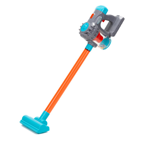 Odkurzacz pionowy, ręczny zabawkowy z dźwiękiem i akcesoriami na baterie