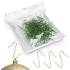 Zawieszki metalowe, haczyki do bombek 150 szt. zaczepy do dekoracji choinkowych, zielone