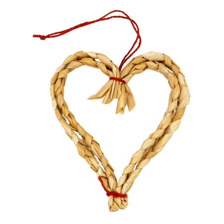 Zawieszki choinkowe ze słomy, naturalne dekoracje świąteczne 27 szt. bombki, brązowe