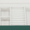 Kufer, szkatułka na biżuterię 23,5x14x5,5 cm zielony organizer z przegródkami ekoskóra