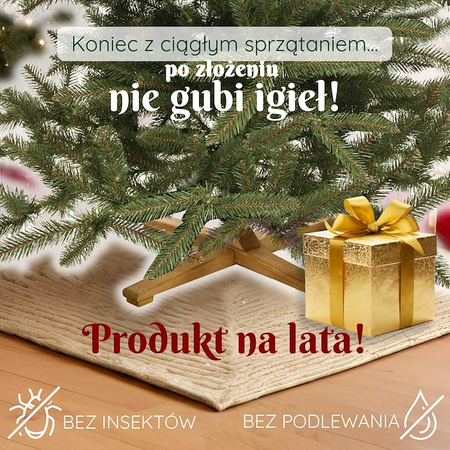 Choinka sztuczna Premium Royal Trees 180 cm świerk naturalny ze stojakiem drzewko