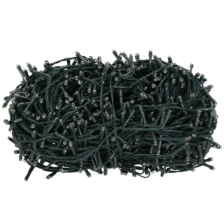 Kurtyna świetlna 500 led girlanda, lampki zewnętrzne sople zimny biały + flash