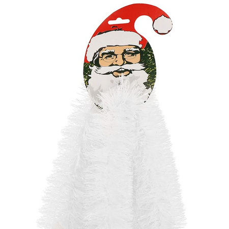 Łańcuch na choinkę 6m biały, girlanda choinkowa, średnica 7cm