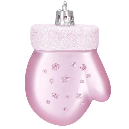 Bombki choinkowe 77 szt. ozdoby świąteczne różowy