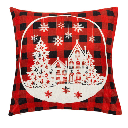 Świąteczki poszewki 40x40cm 4 szt. na poduszkę jaśka dekoracyjne bożonarodzeniowe