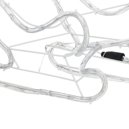 Renifer Led świąteczny z saniami 100 cm świetlna dekoracja biały ciepły