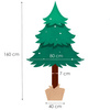 Choinka na pniu 160 cm sztuczna sosna drzewko bożonarodzeniowe